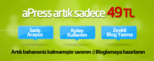 aPress artık 49 TL