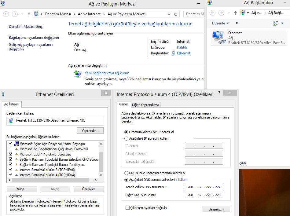 DNS Ayarları ve Alternatif Çözümler 55555