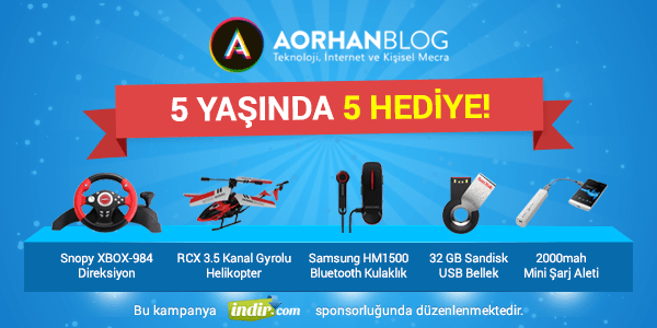 AOrhan.COM 5 Yaşında 5 Hediye Çekilişi aorhan-cekilis