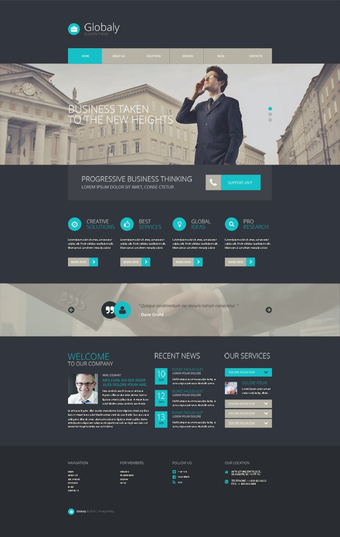 Ücretsiz Responsive WordPress Kurumsal Tema - İş Hayatınıza Yeni Bir Soluk Business-home