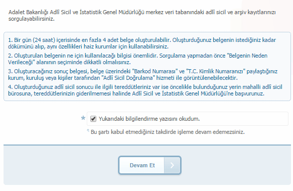 İnternetten Adli Sicil Kaydı Nasıl Alınır? internettenadlisicilkayidalmak