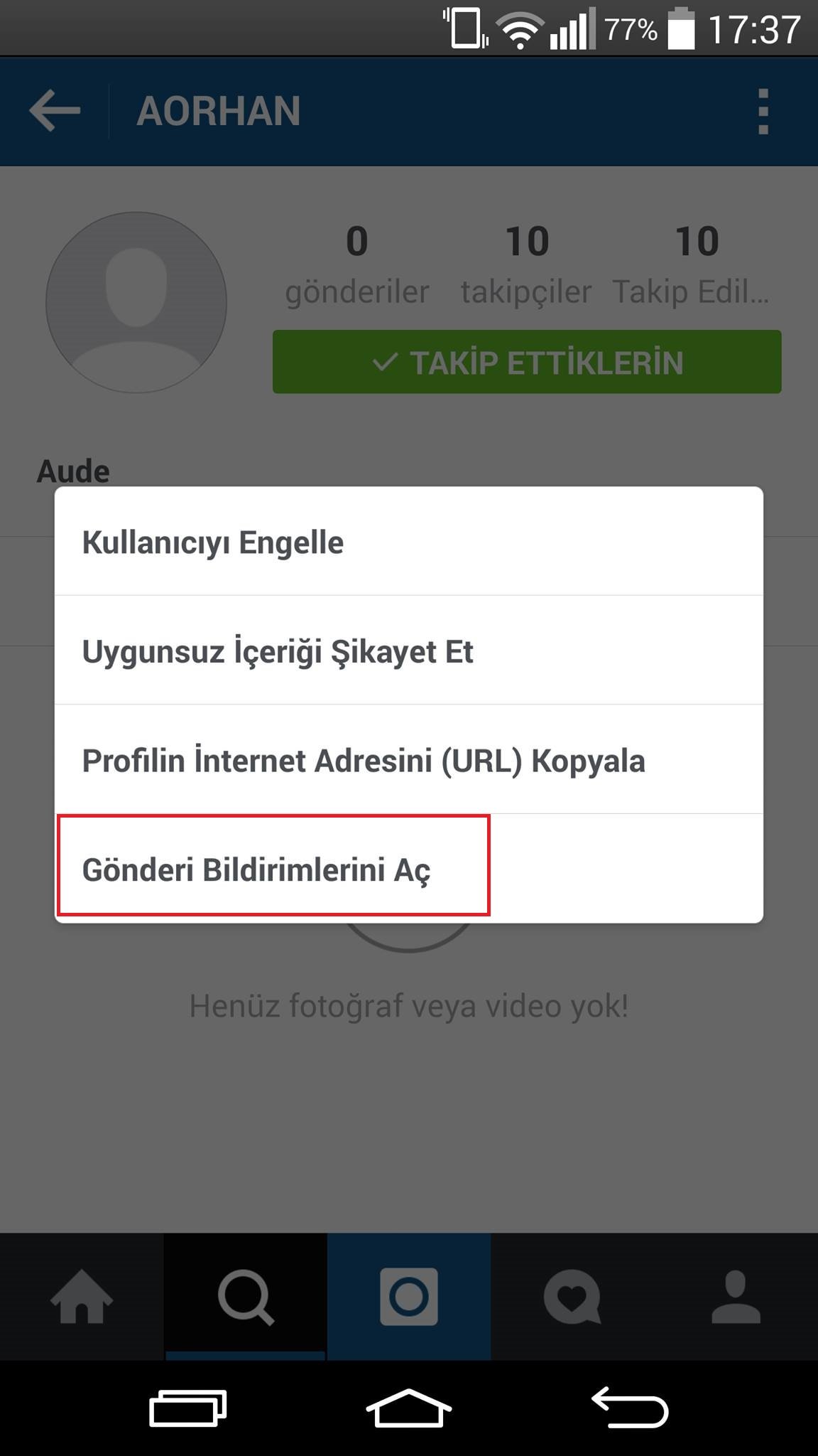 İnstagram’da Takip Ettiğin Kişiden Bildirim Alma instagram-bildirimleri-aktif-etme