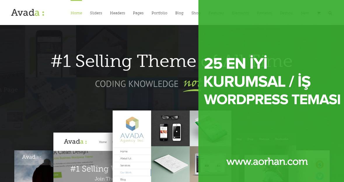 25 Adet En İyi İş/Kurumsal Wordpress Teması
