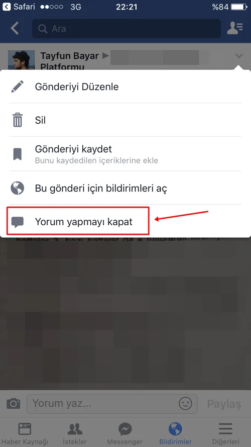 Facebook Yorum Kapatma Güncel Çözüm [2026]