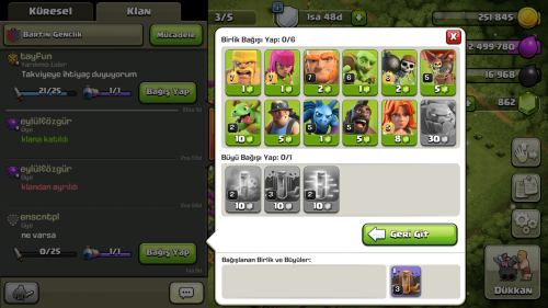 Clash of Clans'da Askeriniz Olmadan Hemen Nasıl Bağış Yapılır?