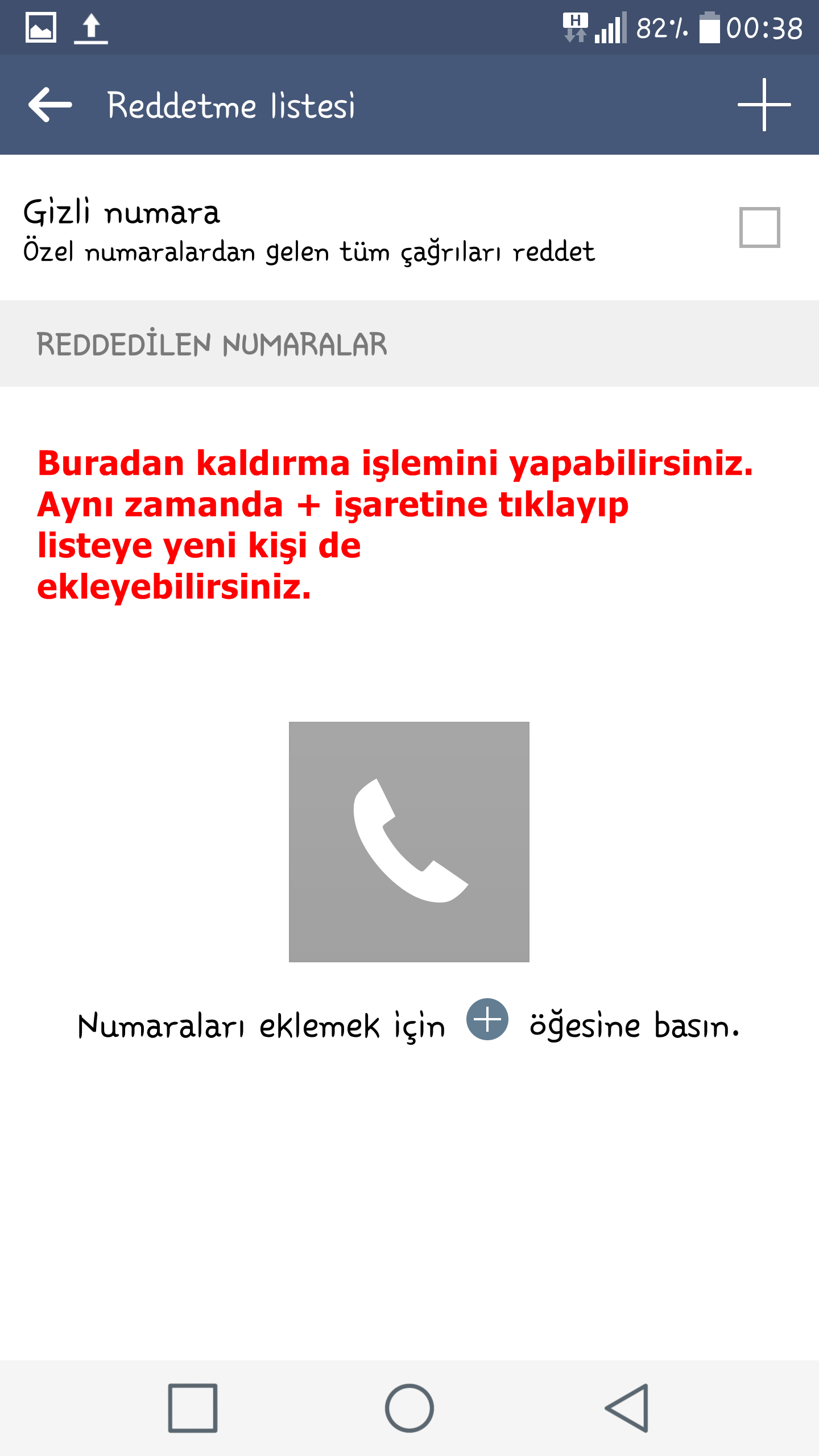 LG G4'te Engellediğiniz Numaraları Engelli Listesinden Çıkartma