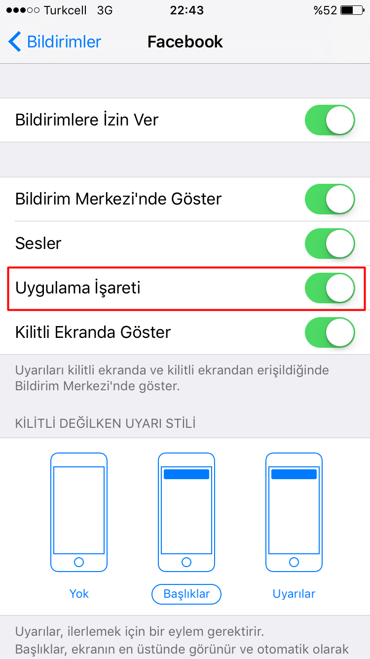 iOS'ta Uygulama Simgesinin Üzerindeki Bildirim Sayısı Simgesi Nasıl Kaldırılır?