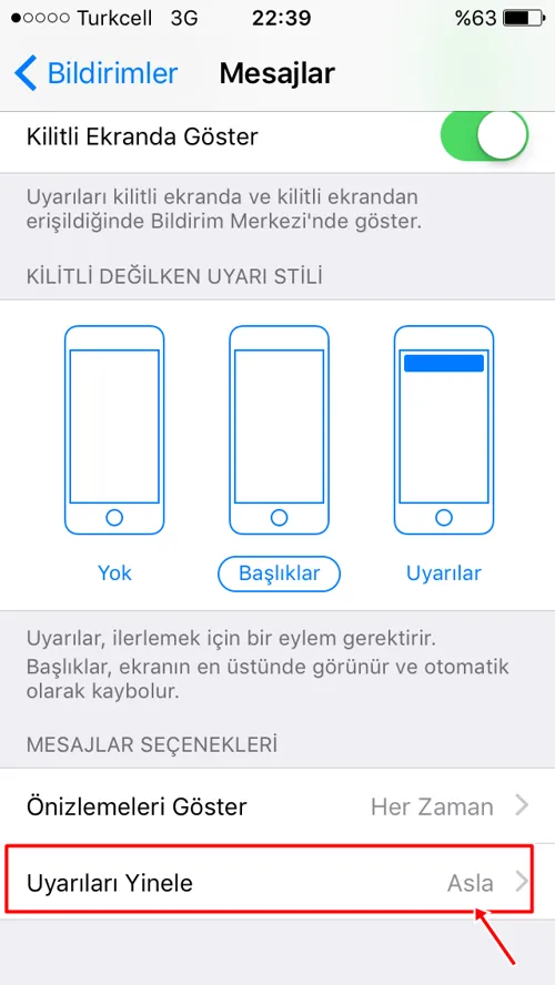 iPhone'da Mesaj Bildirimlerinin Tekrarı Nasıl İptal Edilir?