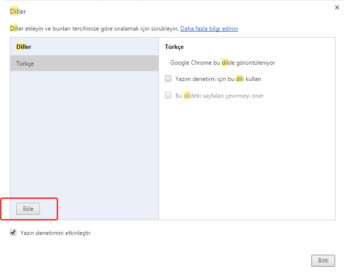 Google Chrome'a Yeni Dil Nasıl Eklenir?