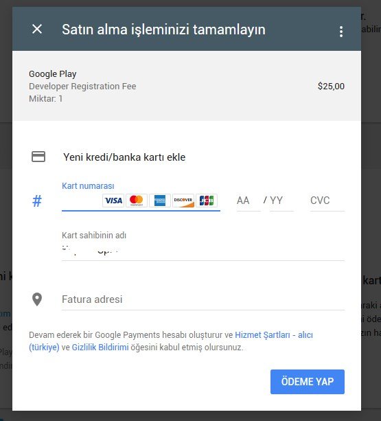 Google Play Store Geliştirici Hesabı Nasıl Açılır?