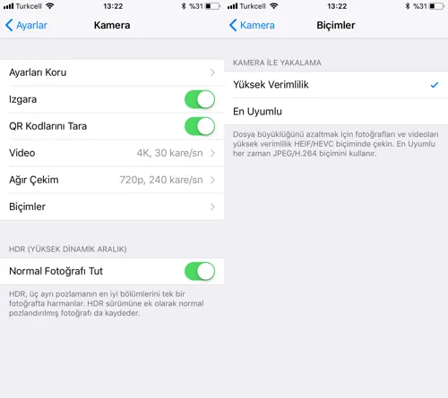 İPhone Cihazlarla Fotoğraf Ve Video Formatı Nasıl Değiştirilir?