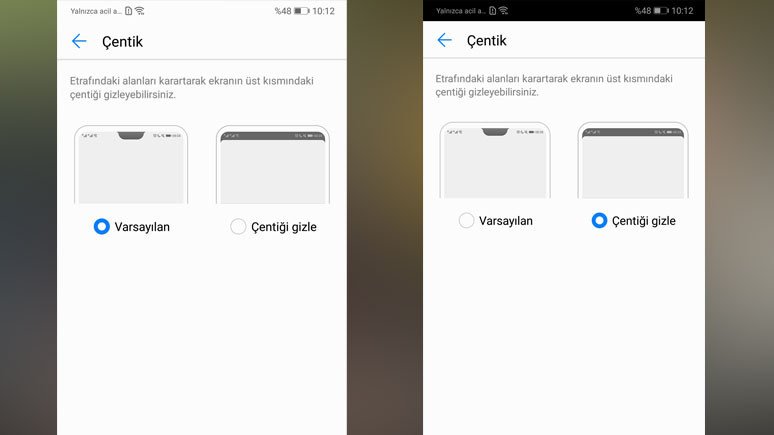 Huawei P20 Pro'da Çentik Nasıl Kapatılır?