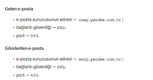 Yandex Mail Programdan Mail Silinmiyor