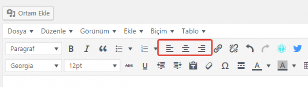 Wordpress Metin Editörüne İki Yana Yaslama Kodu Eklemek (Justify) Wordpress Metin Editörüne İki Yana Yaslama Kodu Eklemek (Justify)