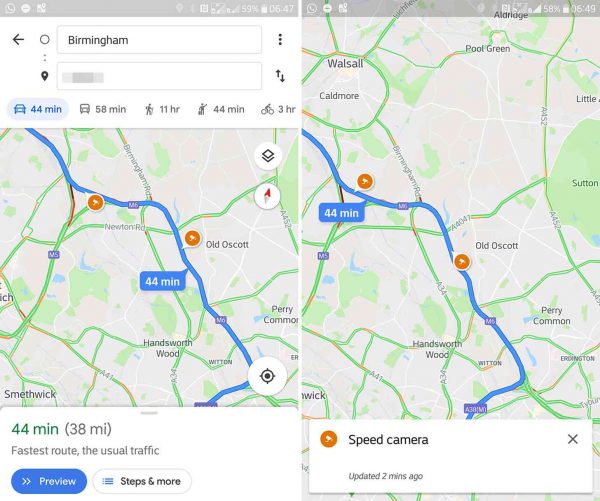 Google Haritalara Radar Gösteren Güncelleme Google Haritalara Radar Gösteren Güncelleme