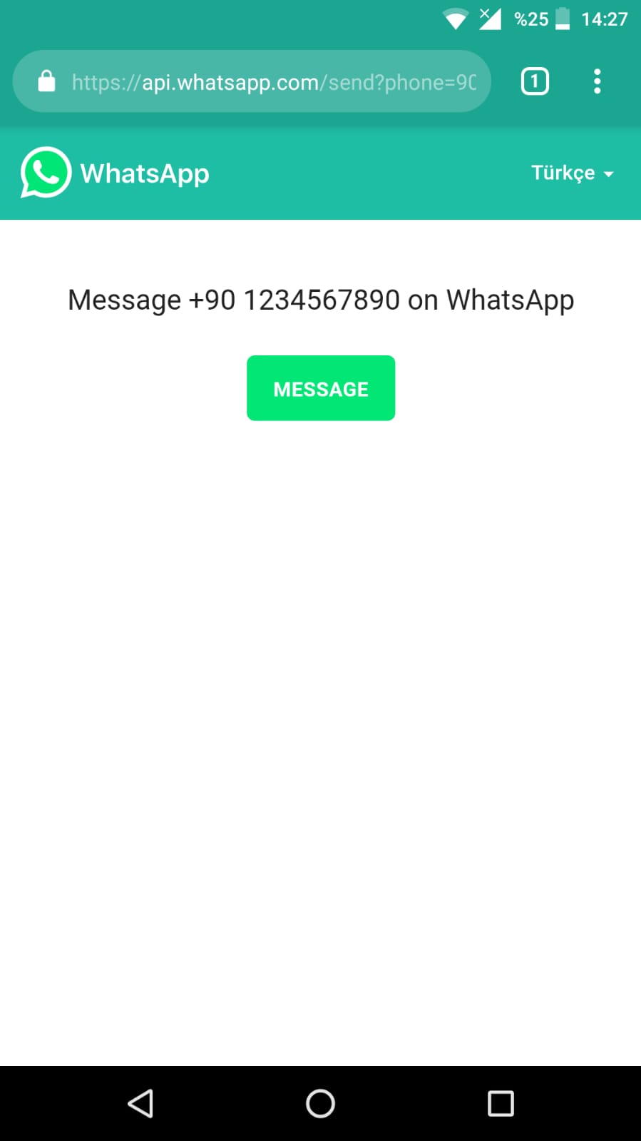 Numara Kaydetmeden WhatsApp Mesajı Atma Numara Kaydetmeden WhatsApp Mesajı Atma