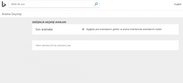 Bing Arama Motoru Arama Geçmişi Ayarları Nasıl Yapılır? Bing Arama Motoru Arama Geçmişi Ayarları Nasıl Yapılır?