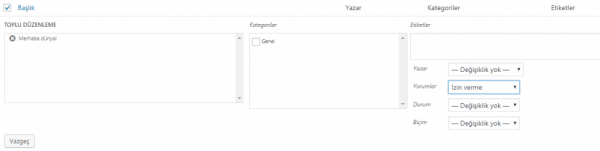 Wordpress'te Yorum Özelliği Nasıl Kapatılır? Wordpress'te Yorum Özelliği Nasıl Kapatılır?