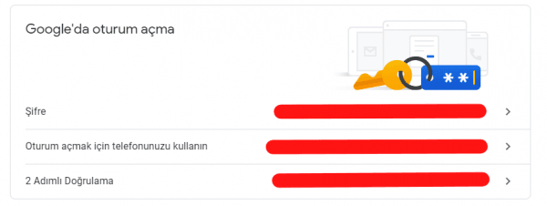 Gmail Şifresini Sıfırlama ve Değiştirme şifre değiştir