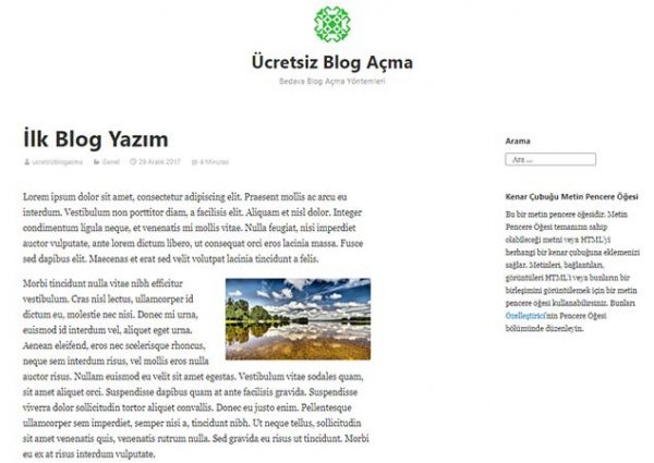 ücretsiz blog nasıl açılır