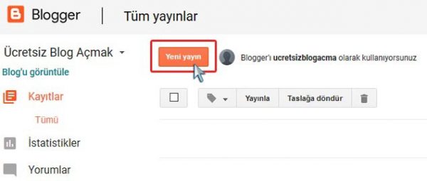ücretsiz blog nasıl açılır
