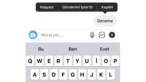 Instagram'da Mesajı Karşı Taraf Görmeden Silme
