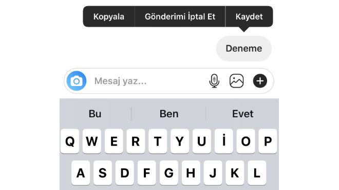 Instagram'da Mesajı Karşı Taraf Görmeden Silme