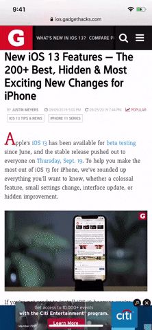 iOS 13 Kaydırma Çubuğu Nedir? iOS 13 Kaydırma Çubuğu Nedir?