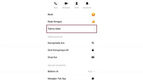 Facebook Messenger Kişiye Takma Ad Nasıl Verilir?