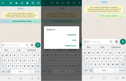 iPhone'da Whatsapp'ın Herkesten Sil Özelliği Çalışmıyor