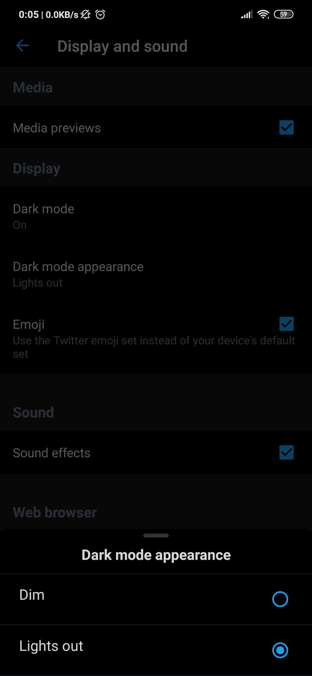 Twitter İçin Android Lights Out Modu Nedir?