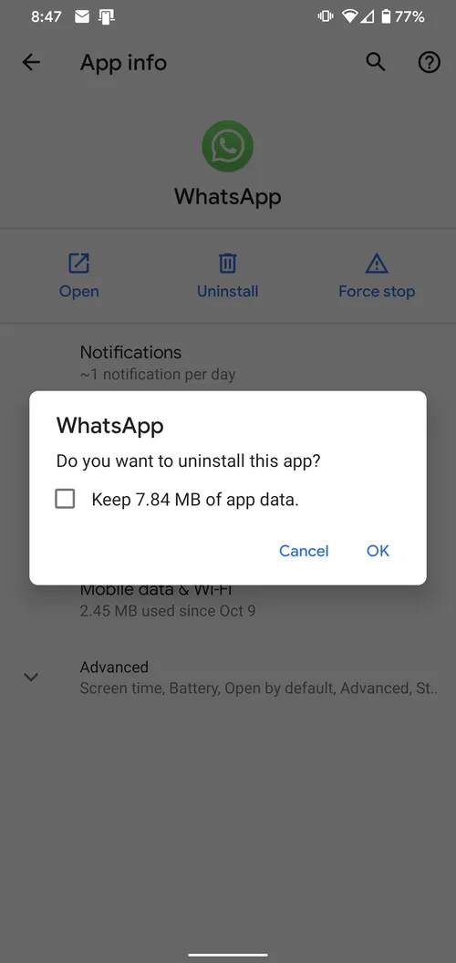 Android 10'un Uygulama Verilerini Saklama Özelliği
