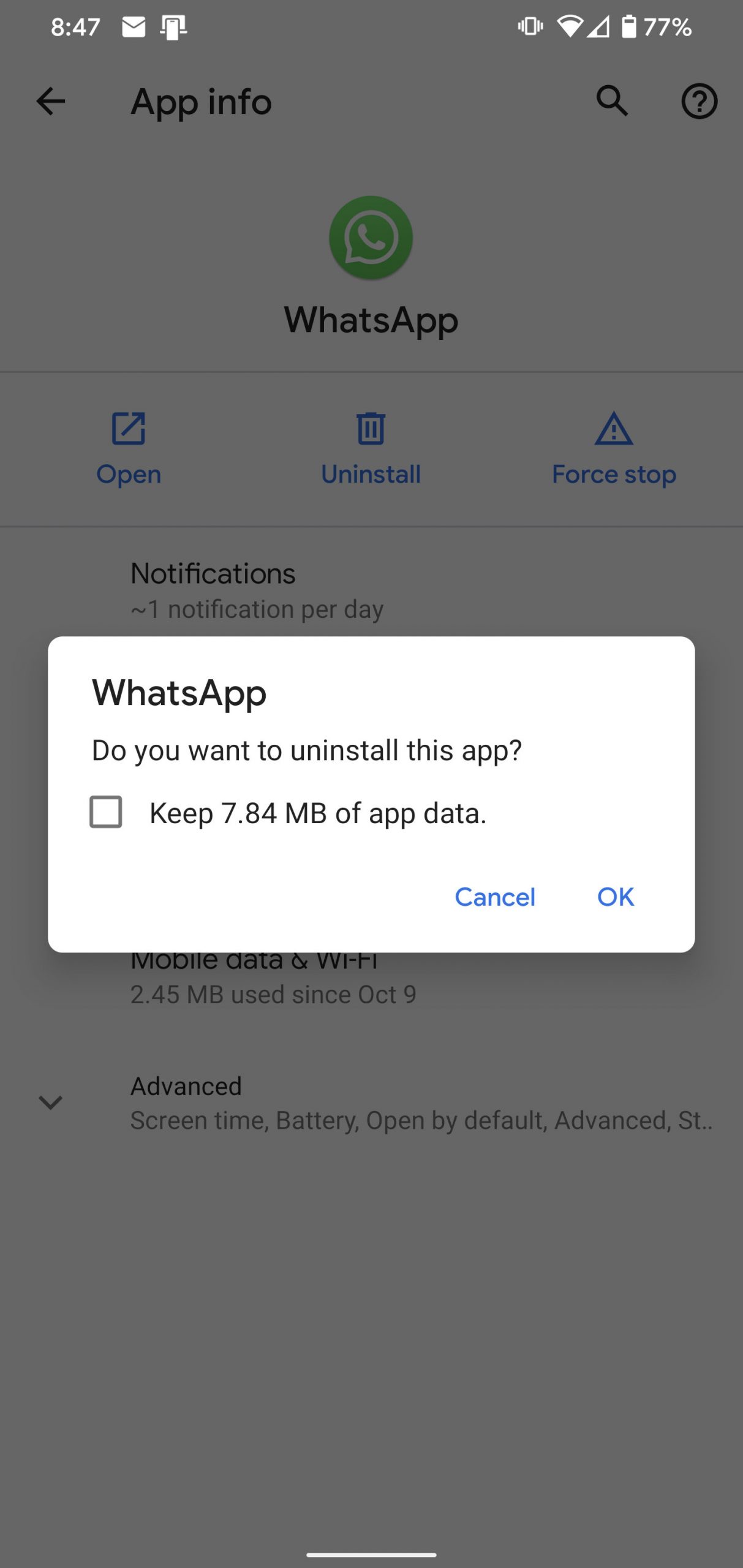 Android 10'un Uygulama Verilerini Saklama Özelliği