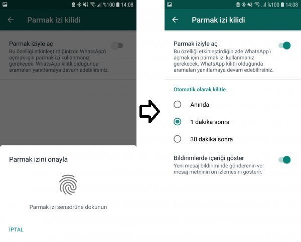 Android İçin Whatsapp'ta Parmak İzi Kilidini Nasıl Aktif Edersiniz? Android İçin Whatsapp'ta Parmak İzi Kilidini Nasıl Aktif Edersiniz?