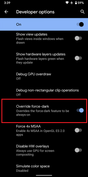 Android 10'da Bütün Uygulamaları Karanlık Modda Çalıştırmak Android 10'da Bütün Uygulamaları Karanlık Modda Çalıştırmak