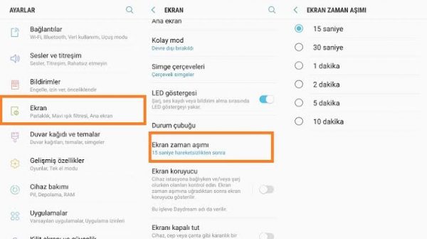 Huawei Marka Telefonlarda Ekran Zaman Aşımı Ayarları Huawei Marka Telefonlarda Ekran Zaman Aşımı Ayarları