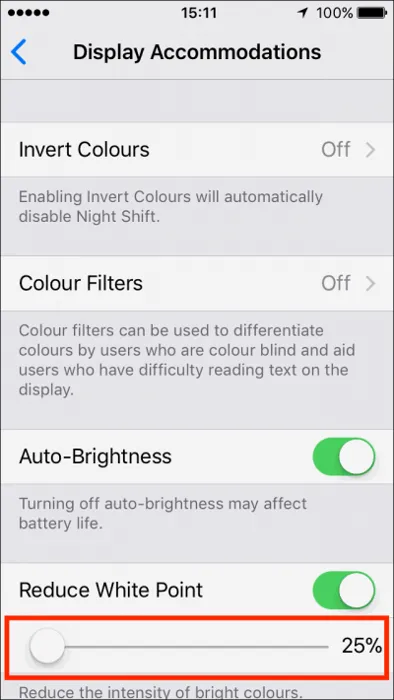 iPad'de Ekran Işığını Ekstra Olarak Kısın