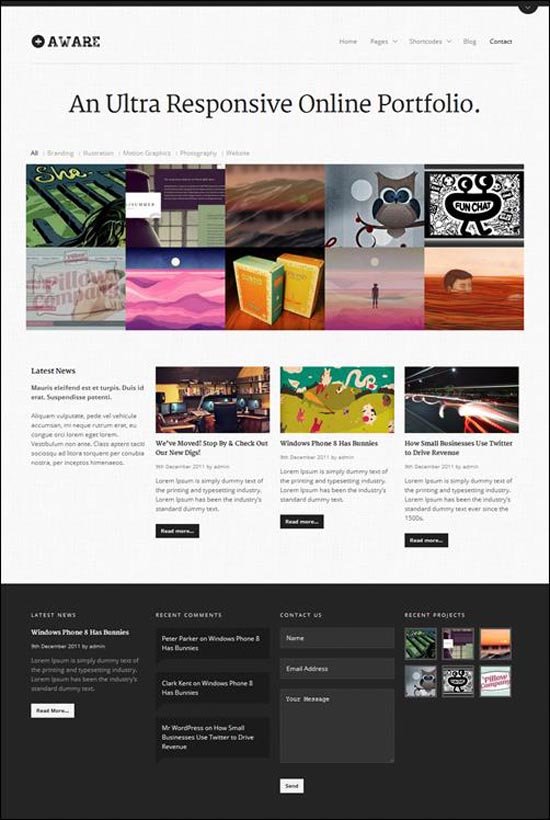 50 Adet Responsive Sade Wordpress Teması Wordpress Themes Responsive