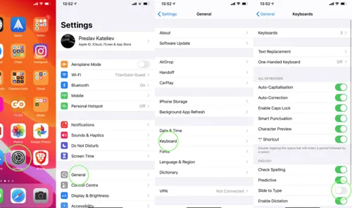 iPhone'da Yazmak İçin Kaydır Nasıl Açılır?