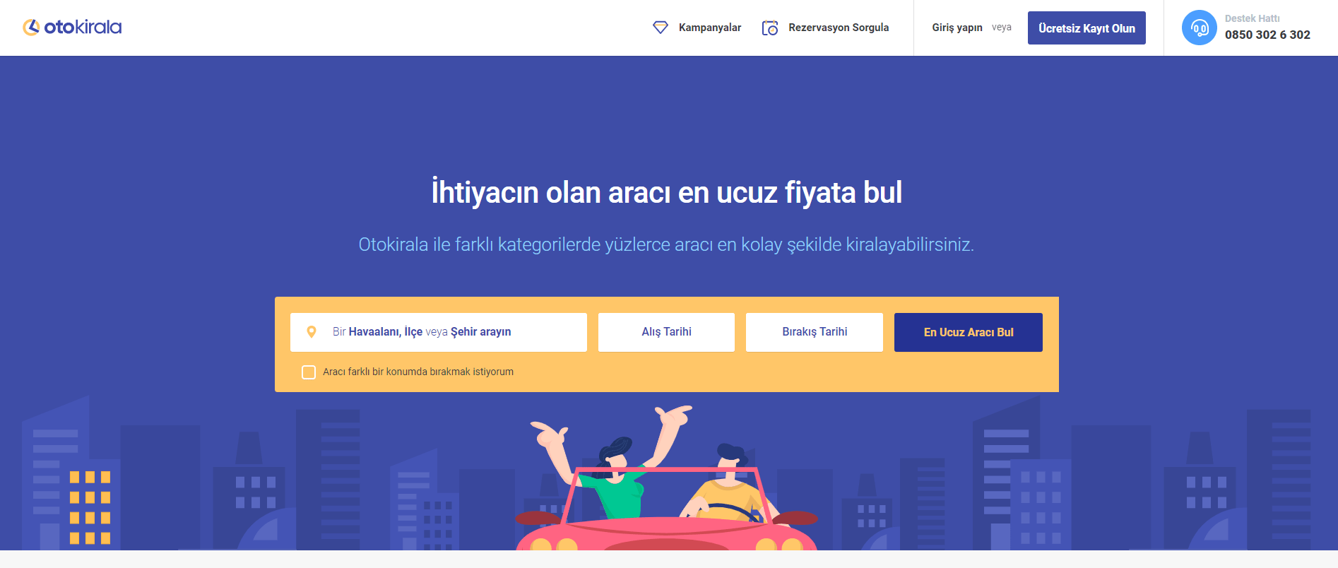 Oto Araç Kiralama Hizmeti için Otokiralama.com Oto Araç Kiralama Hizmeti için Otokiralama.com