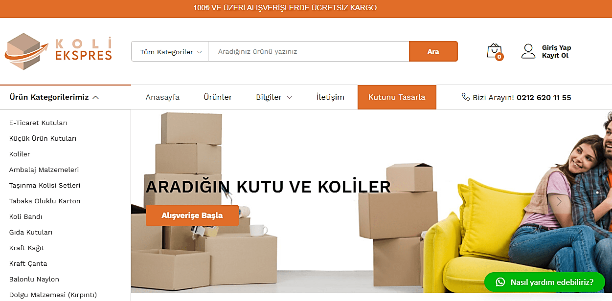 Karton Koli, Kutu Ambalaj ve Çeşitleri