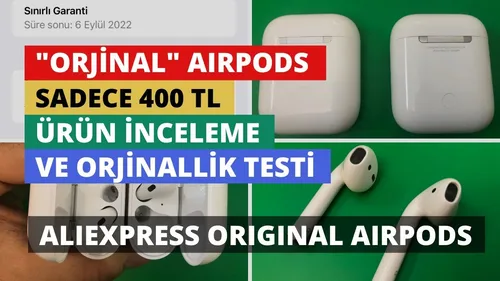 Kablosuz ve Pratik Kullanım: Apple AirPods 2. Nesil [400 TL]