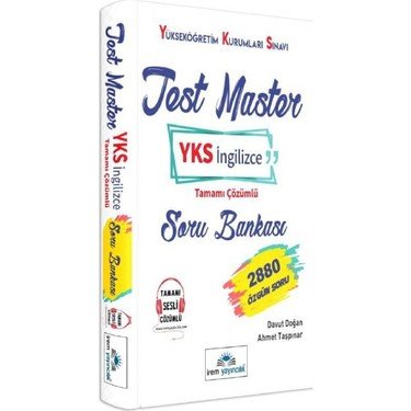 İrem Yayıncılık Test Master YKS İngilizce Tamamı Çözümlü Soru Bankası