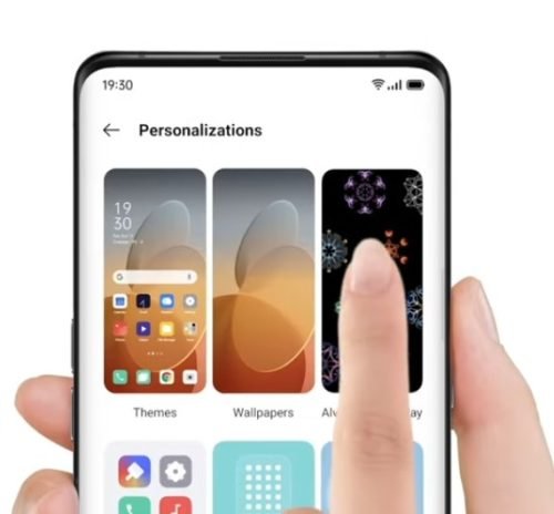 ColorOS her zaman açık ekran özelliği