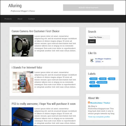 blogger tema
