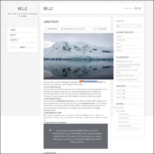blogger tema