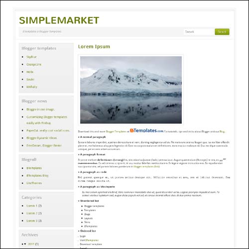 blogger tema