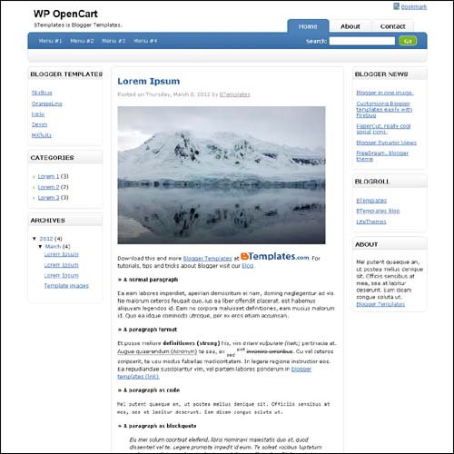 blogger tema