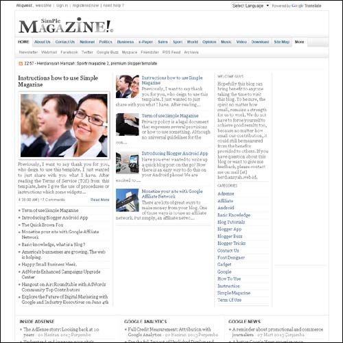 blogger tema