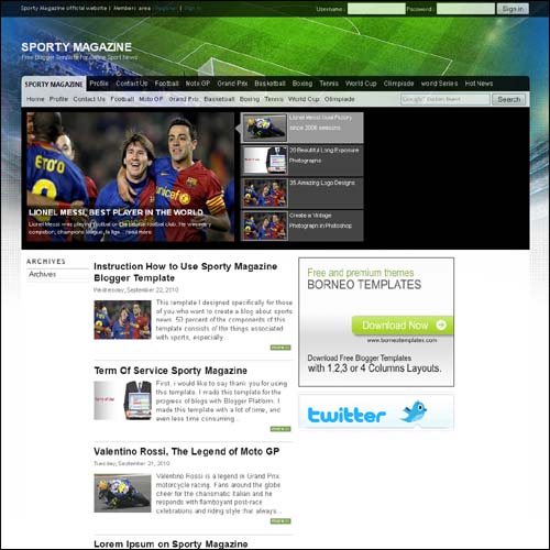 blogger tema